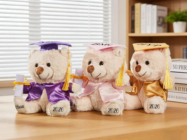 Personalized Graduation Teddy Bear – Custom Name Plush Toy