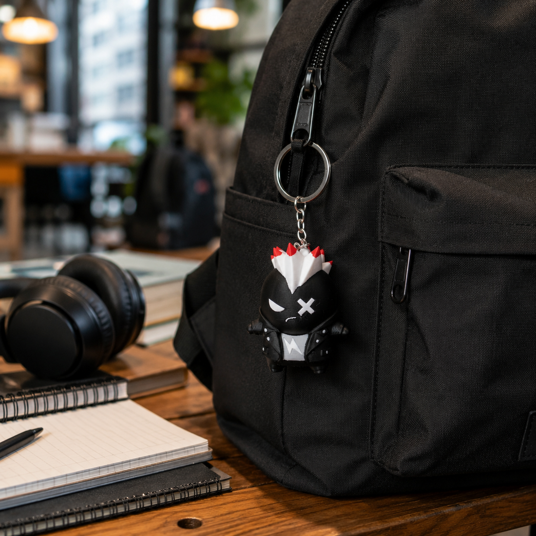 3D Printed Mini Character Keychain, 2.4 Inch PLA Bag Charm, Backpack Accessory, Multiple Designs