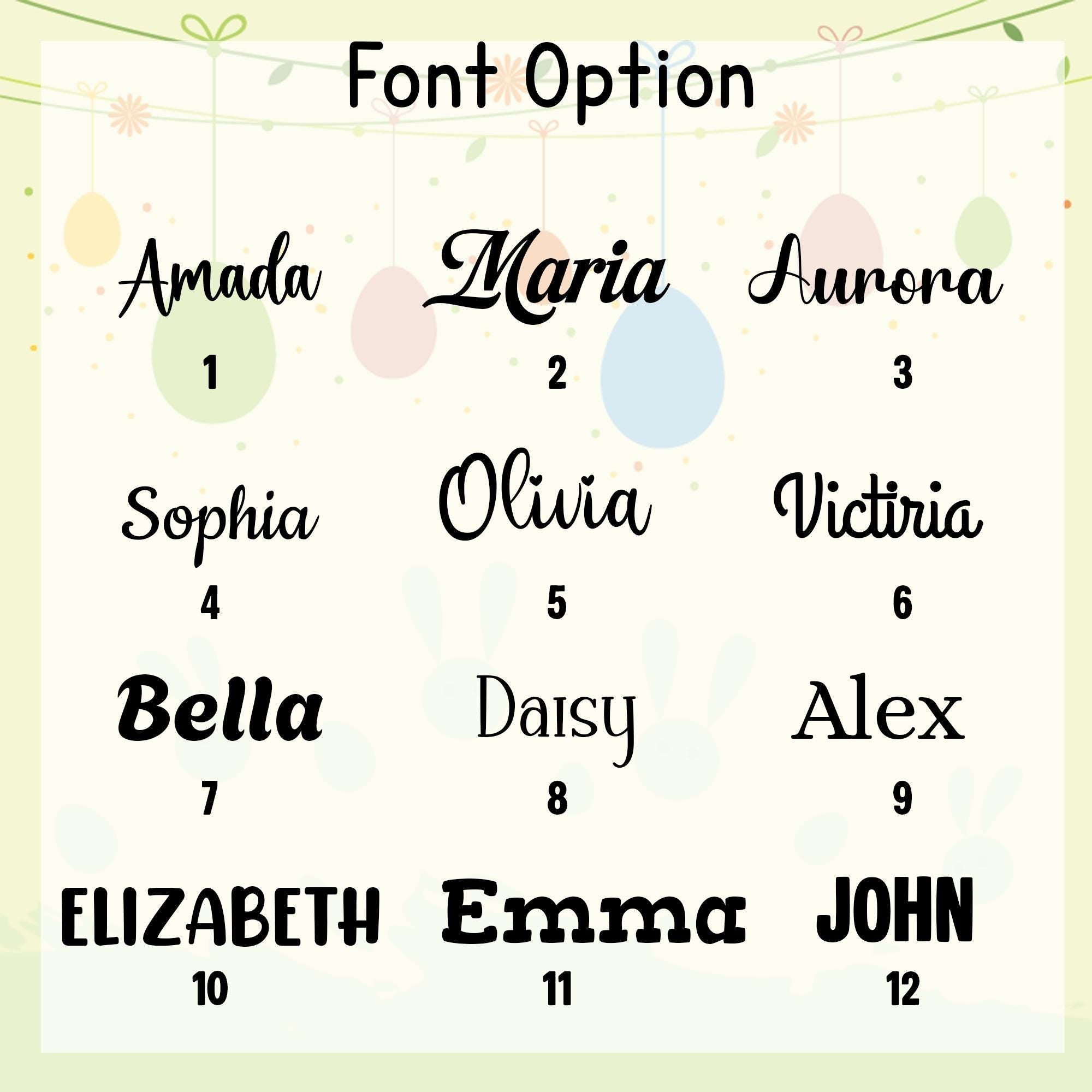 Personalized Wooden Easter Egg - Custom Name & Year, Baby Girl Easter Gift, Modern Keepsake Basket for Kids