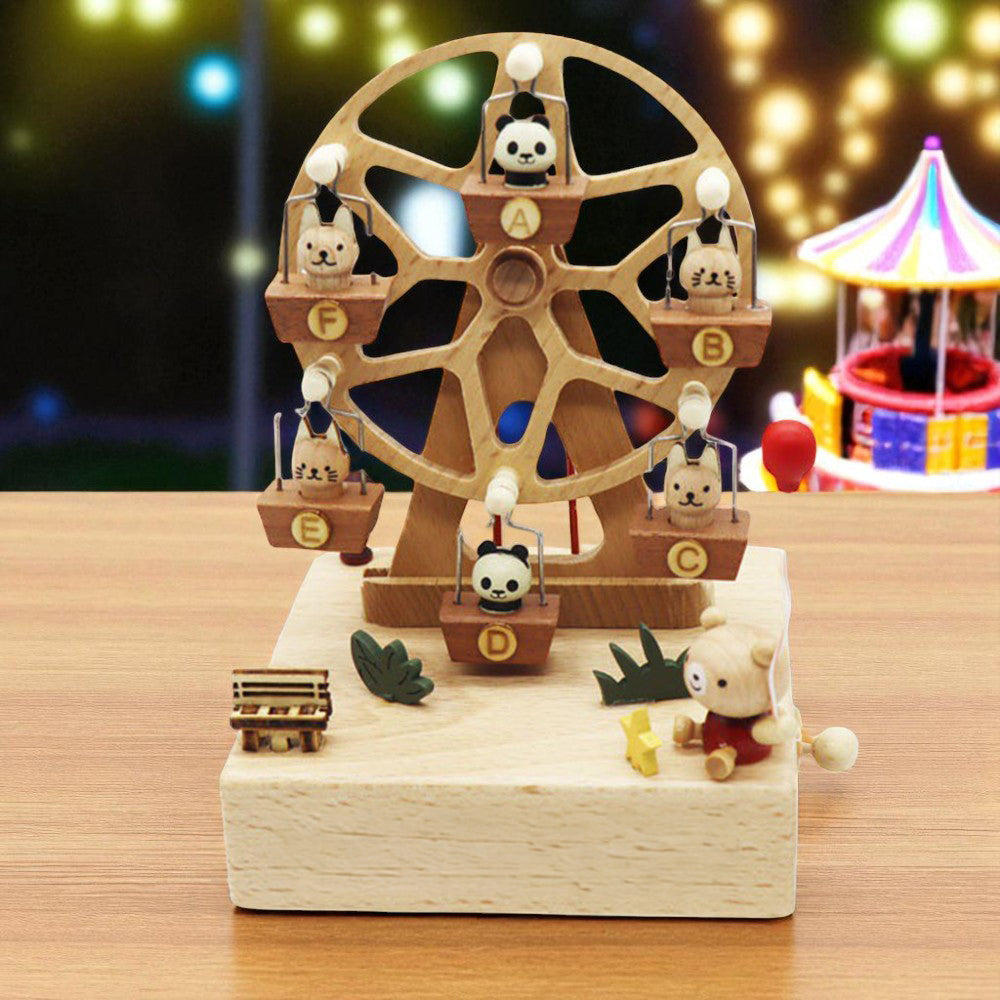 Personalised Wooden Musical Box, Engraved Name Music Box, Baby Shower Gift,Holiday Gift,Nursery Decor, Christmas Musical Box