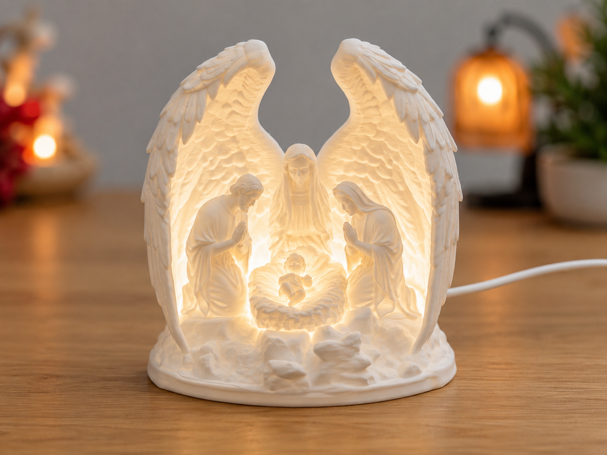 Illuminated Nativity Scene