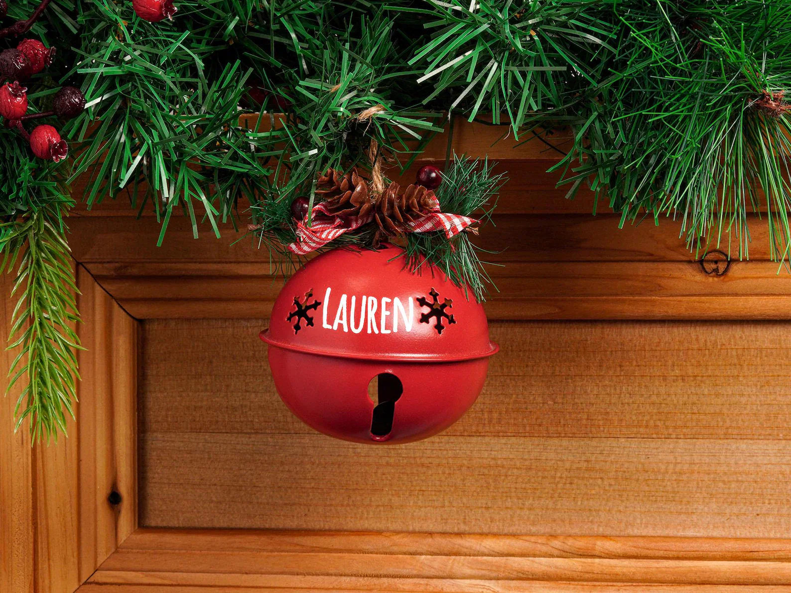 Personalized Jingle Bell Ornament, Christmas Tree Ornament, Holiday Decor