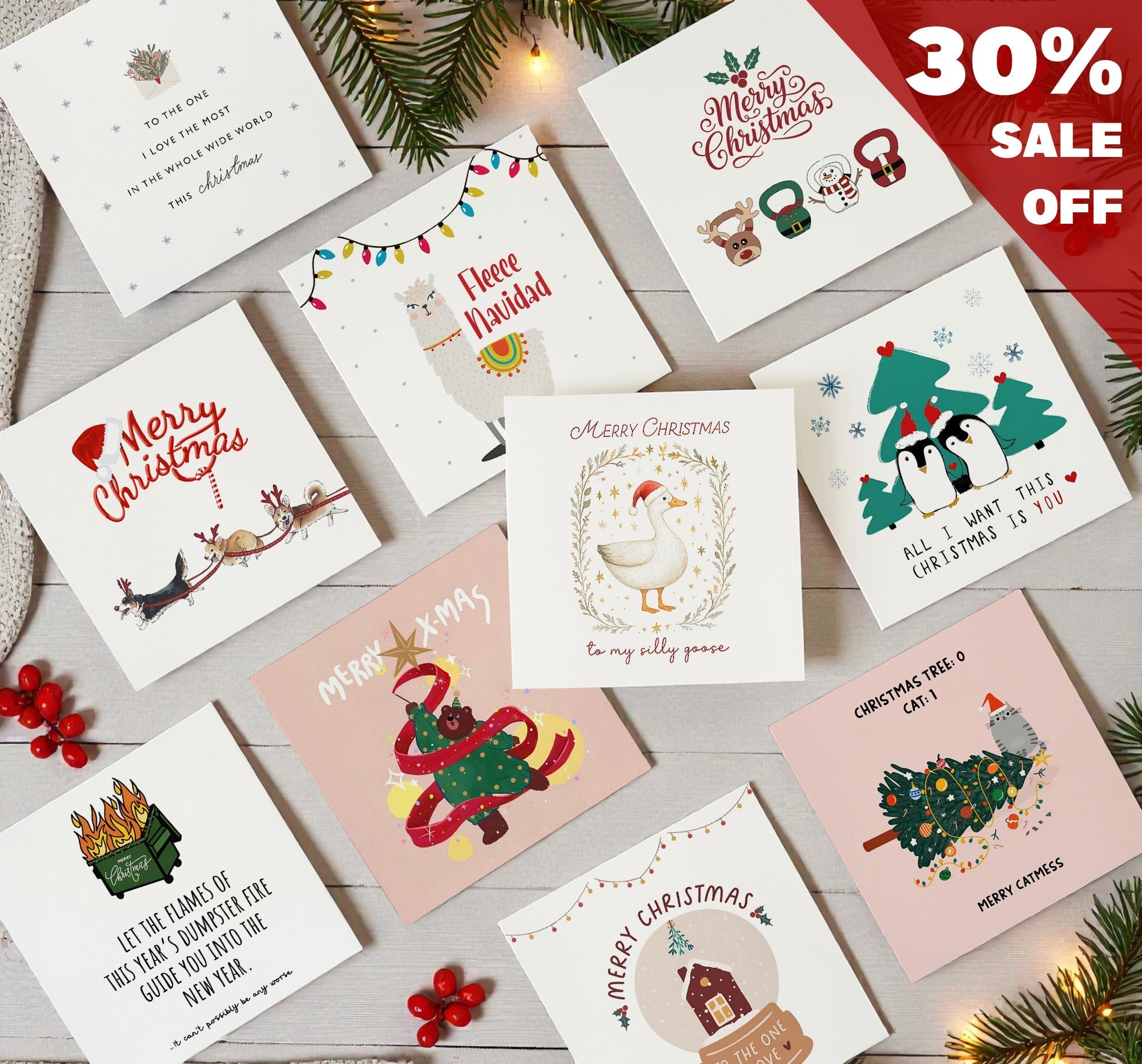 Set Card Christmas
