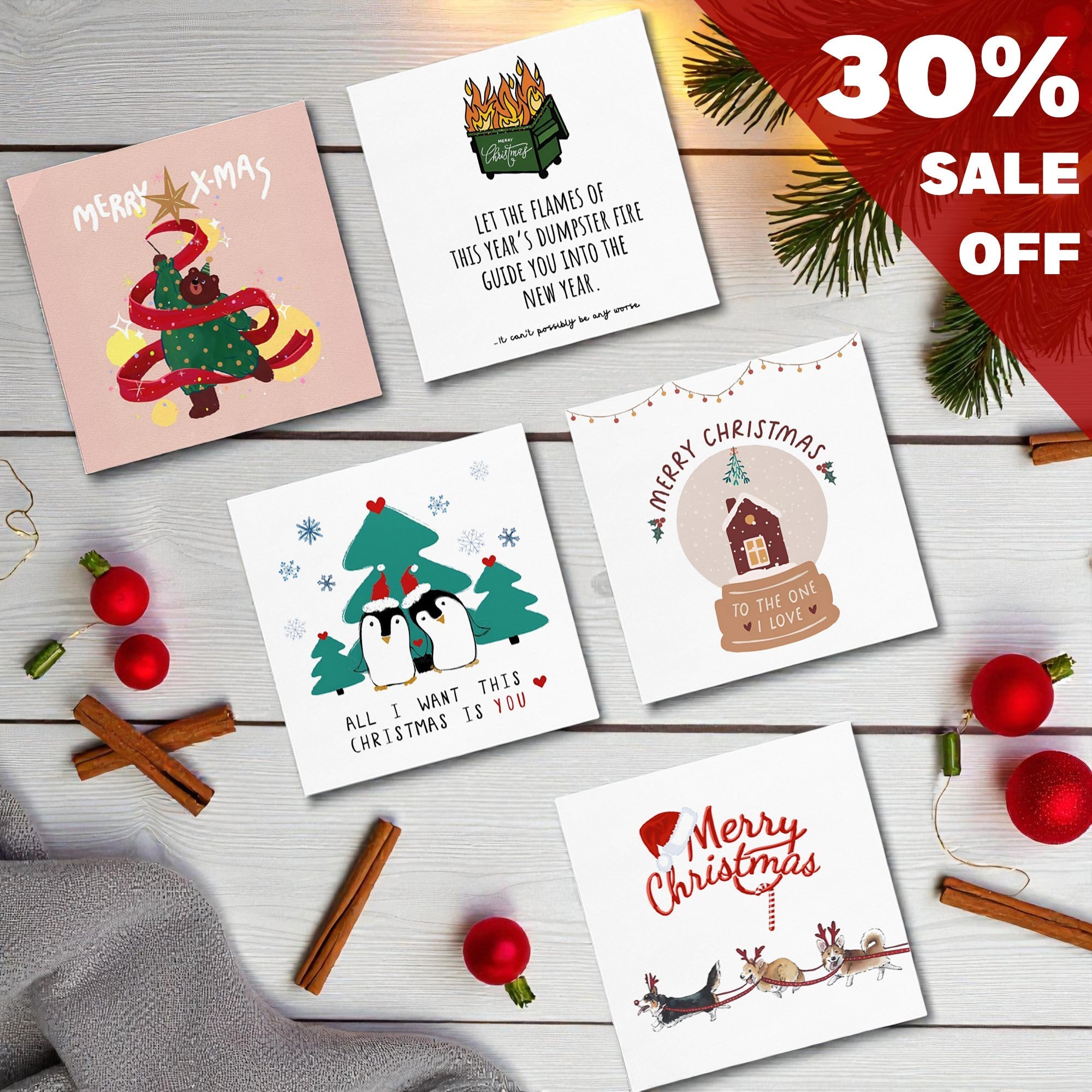 Set Card Christmas